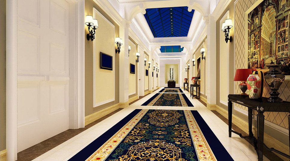 Thảm trải sàn được dùng rất nhiều trong khách sạn cao cấp